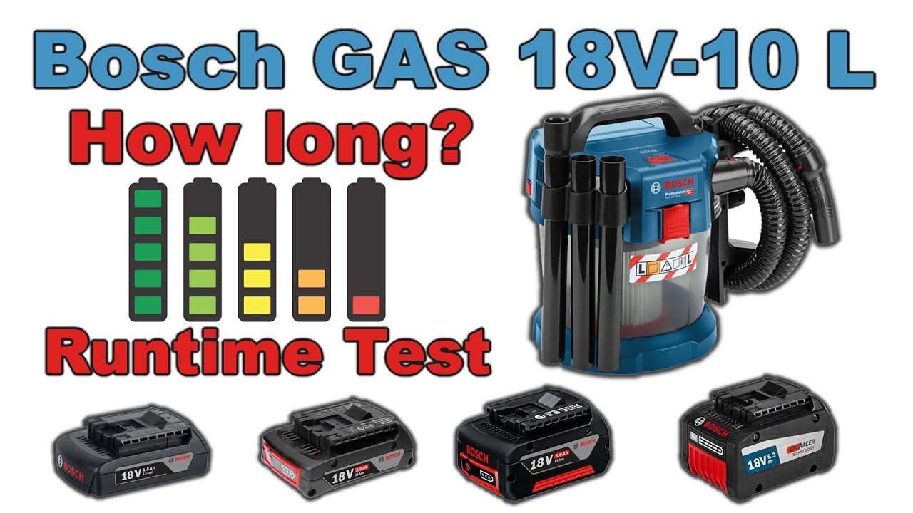 Новый GAS 18V - 10L. Продолжительность работы