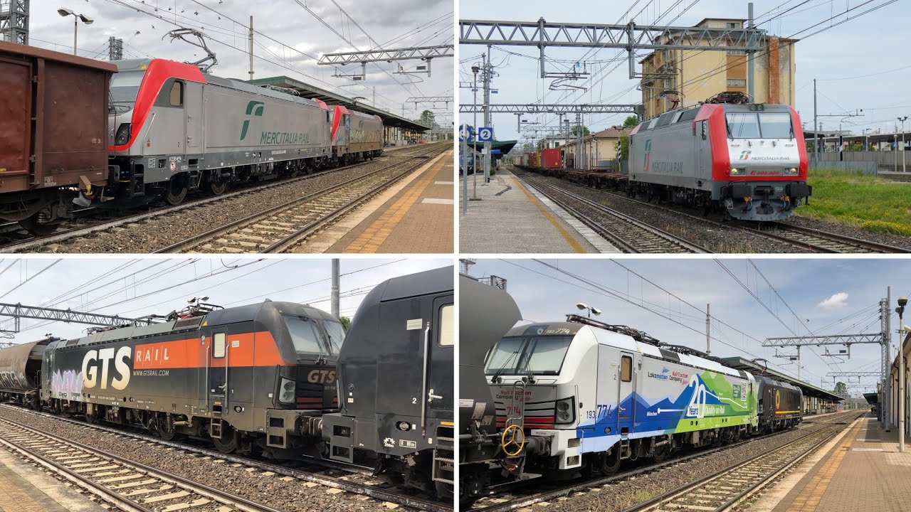 NUOVI E494 LAST MILE MIR, NUOVA LIVREA MIR PER GLI E405, DOPPIE E MOLTO ALTRO A PORTOGRUARO!!