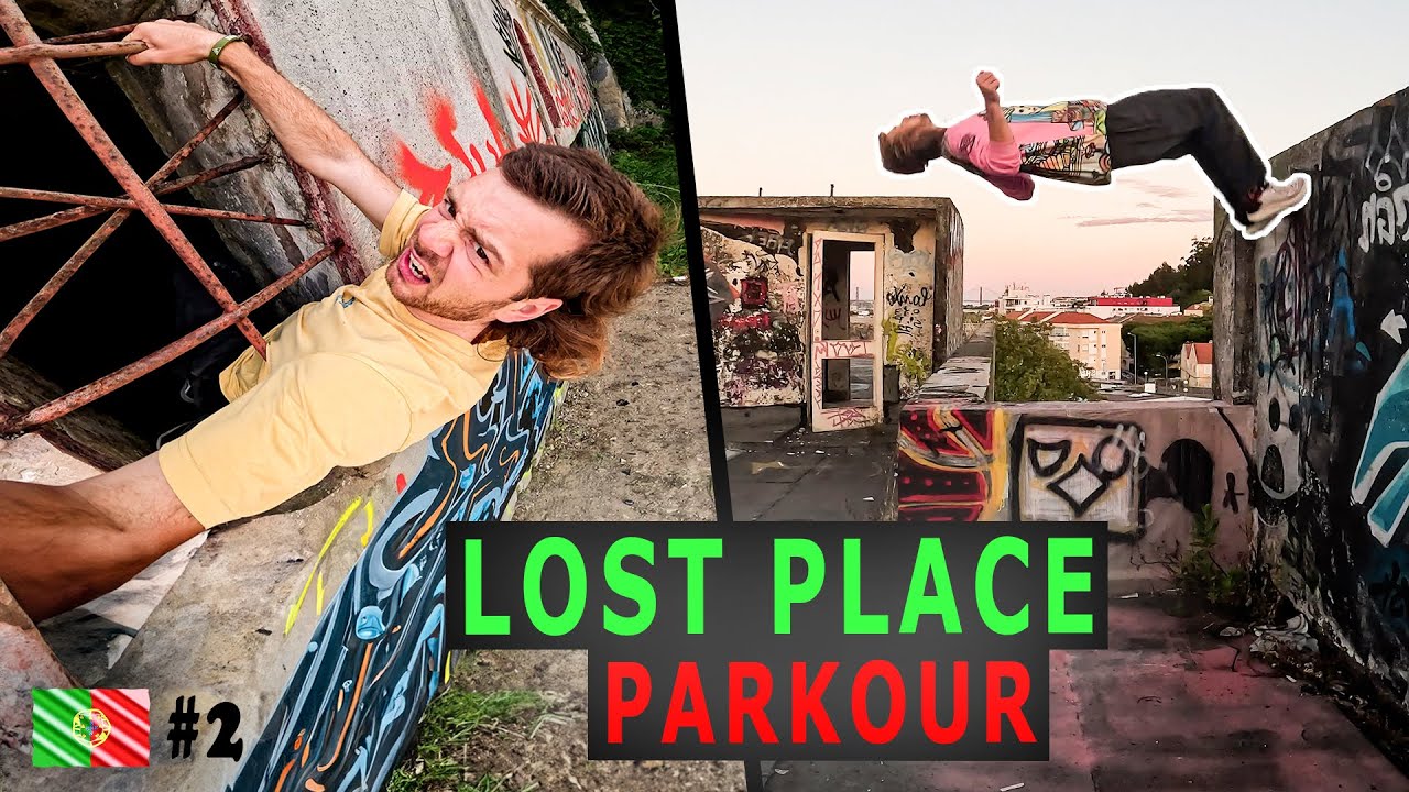 Wir KLETTERN durch ENGE Löcher! - WILDE ENTDECKUNG im Lost Place! | Parkour in Lissabon 🇵🇹