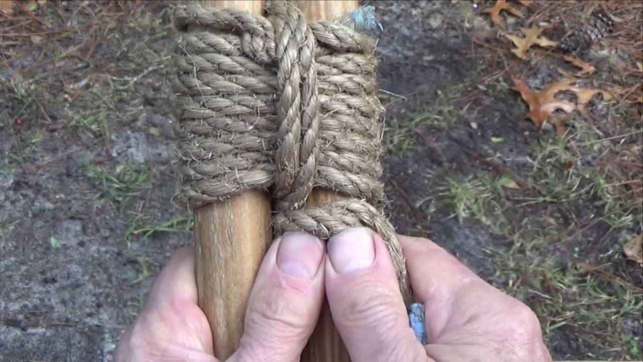 How to Tie a Shear Lashing