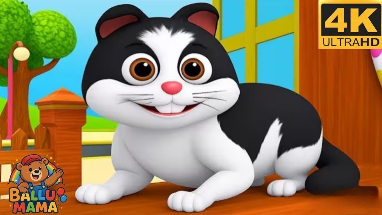 😺 Meow Meow Billi | Funny Cat Song | Billi Karti Meow Meow | Learn Animal Sounds | Balgeet | hindi