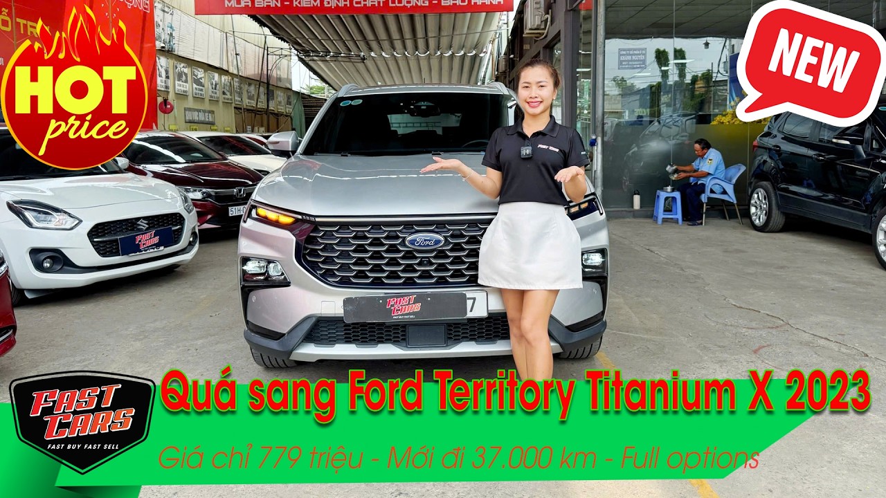 Quá sang 🔥 Ford Territory Titanium X đời 2023, đi 37.000 km. Xe 1 chủ ngập tràn công nghệ, góp 70%