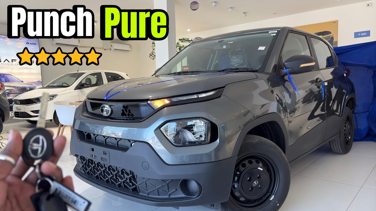 New Tata Punch Pure 5⭐️ 2025 Model ₹ Price Features Mileage Details & Review || Punch Pure