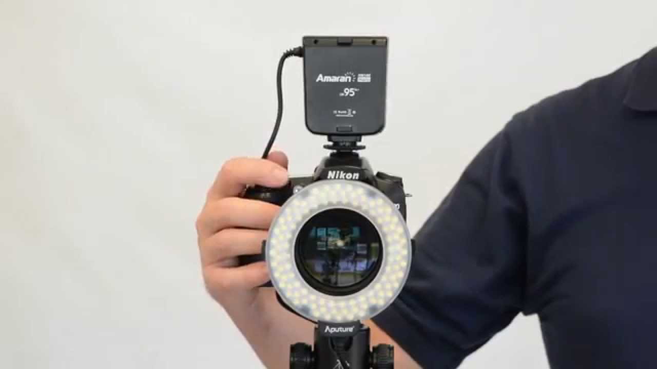 CowboyStudio Aputure Amaran Halo 100 LED Ring Flash Light for Canon & Nikon
