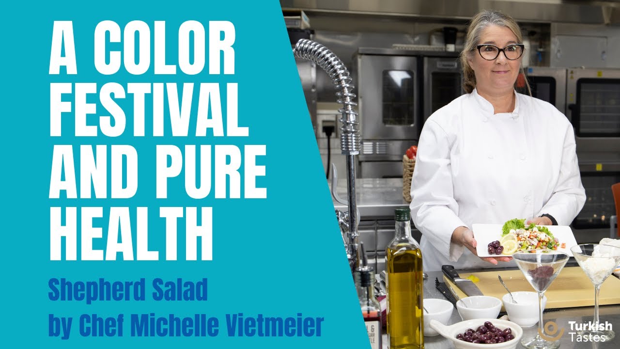 How to make perfect Shepherd Salad  | Vegas Top Chefs Cooking Turkish Food | Chef Michelle Vietmeier
