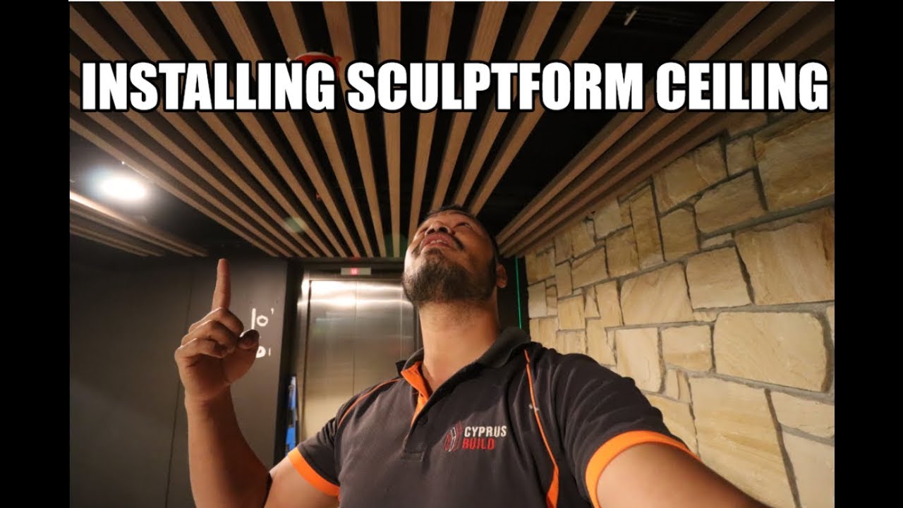 Installing Aluminium Ceiling Battons in a club
