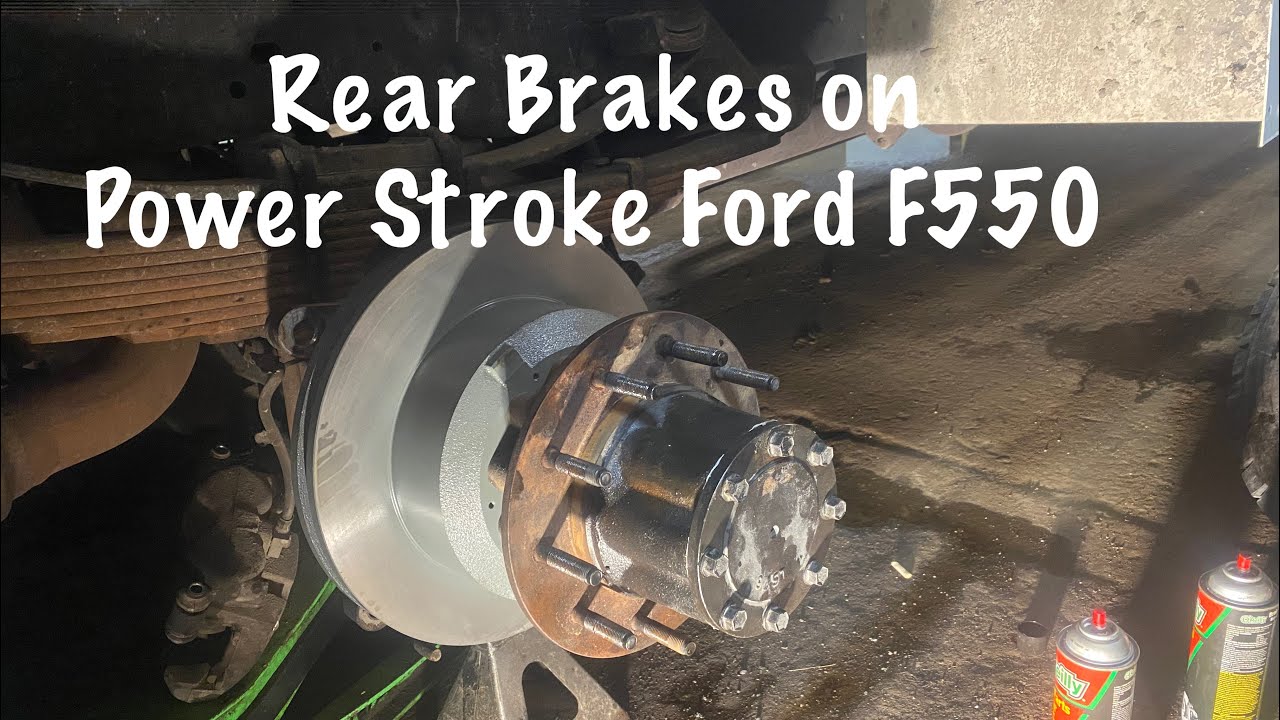 How to change rear brakes Ford 6.7 Powerstroke f550 2005-2016