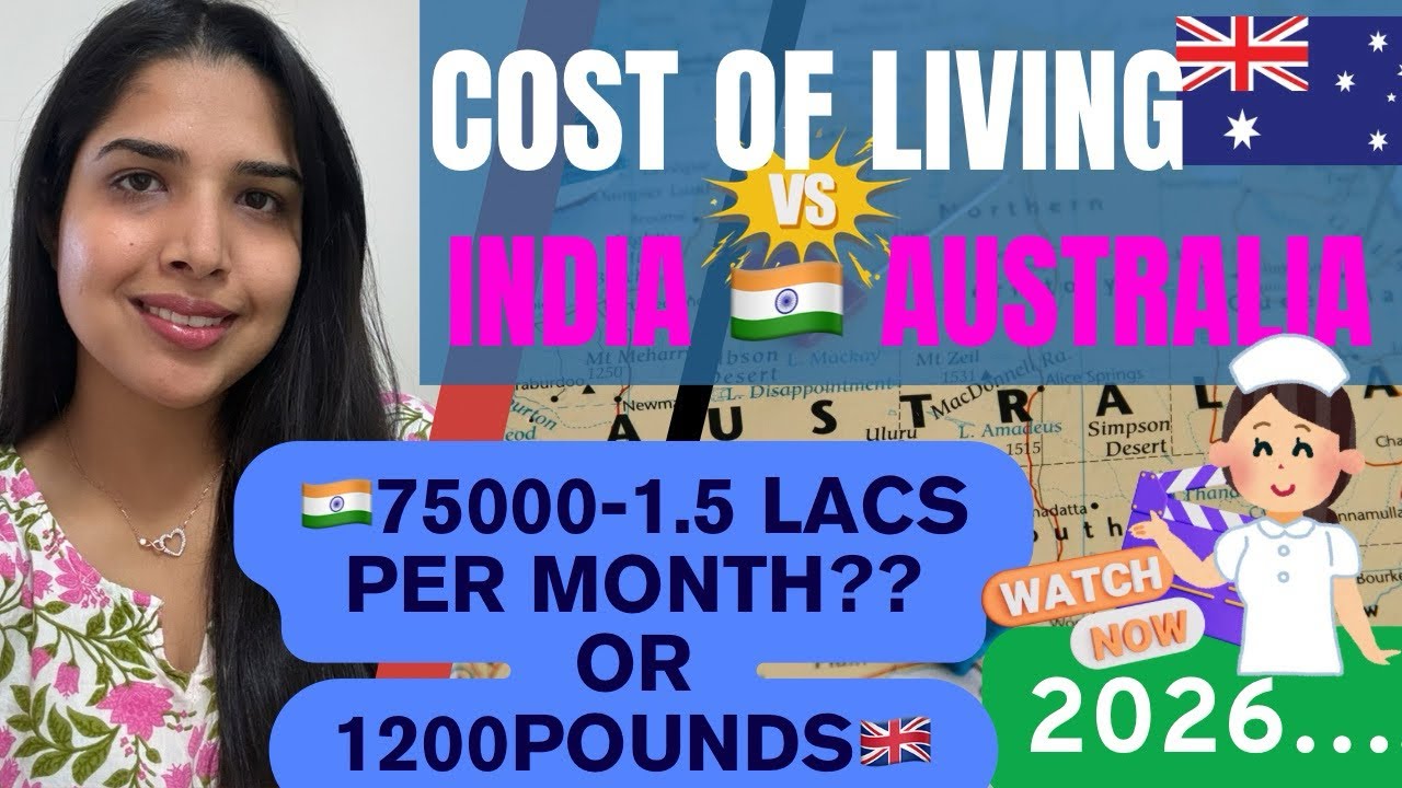 Australia Cost of Living 🇦🇺 | Rent, Food, Flights, Gym 💰 | ₹ INR | £ GBP | AUD Breakdown!🙏