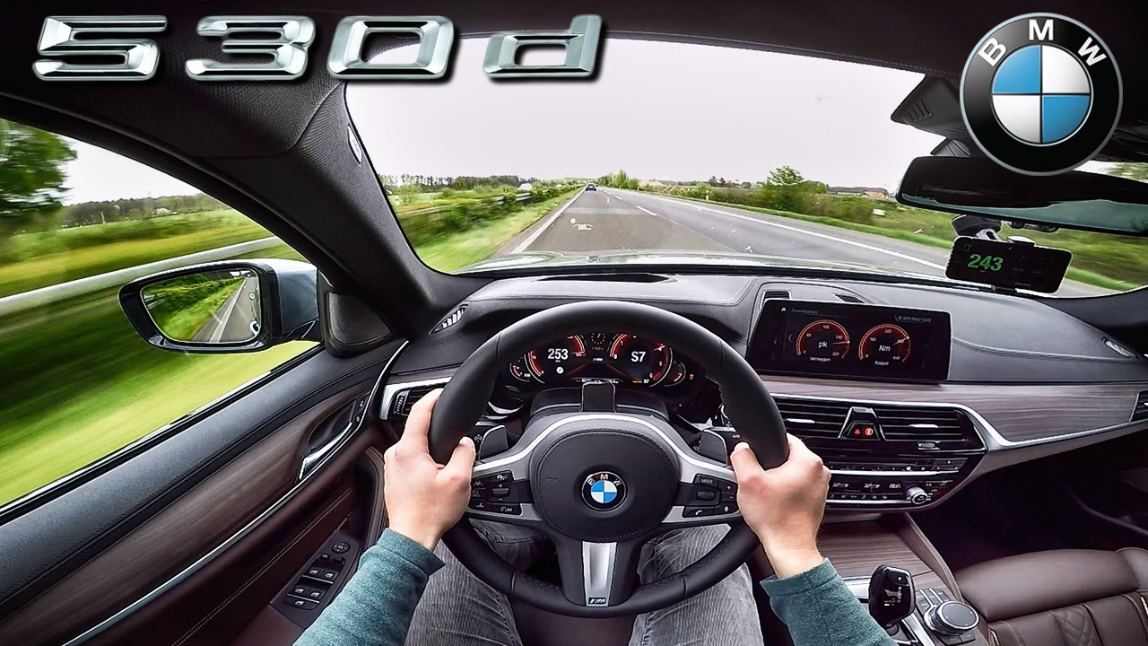2017 BMW 5 Series G30 530d M Sport AUTOBAHN POV ACCELERATION & TOP SPEED by AutoTopNL