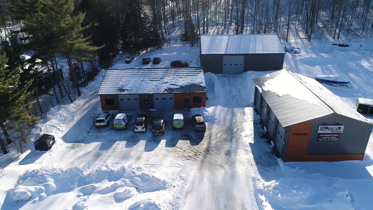Northern Michigan Escapes Drone Tour of Maintenance Depot
