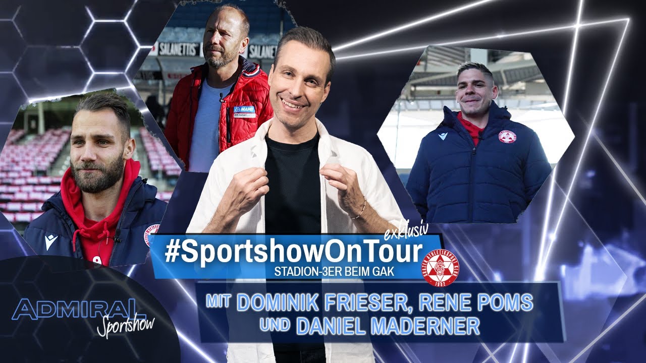 Frieser singt uns ein Ständchen 📣 🤩 | Sportshow on Tour beim GAK 🔴⚪️