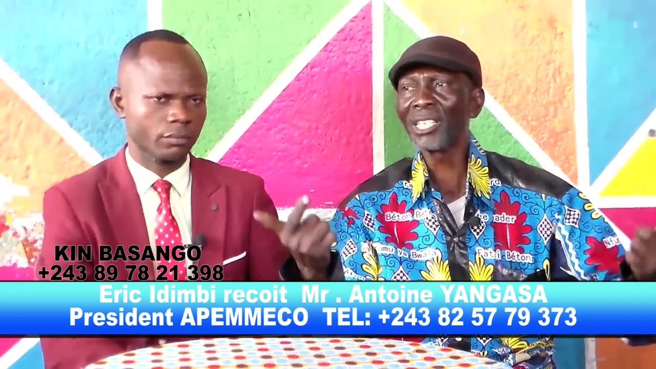 &Eacute;ric idimbu re&ccedil;oit papa Antoine yangasa mutu ya Kala pr&eacute;sident de l'apemmeco
