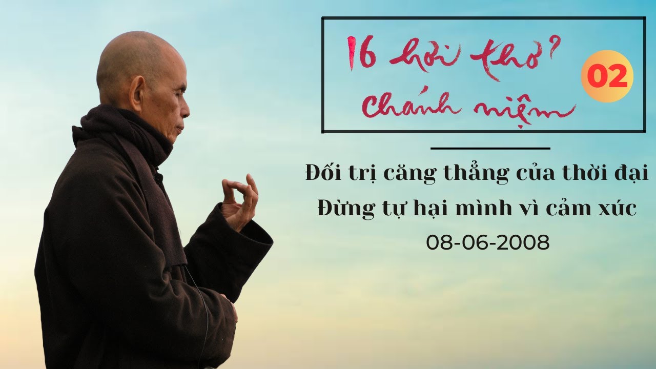 Chánh Niệm Làm Lắng Dịu Cảm Xúc [Kinh QNHT 02] | TS Thích Nhất Hạnh(08-06-2008, Việt Nam)