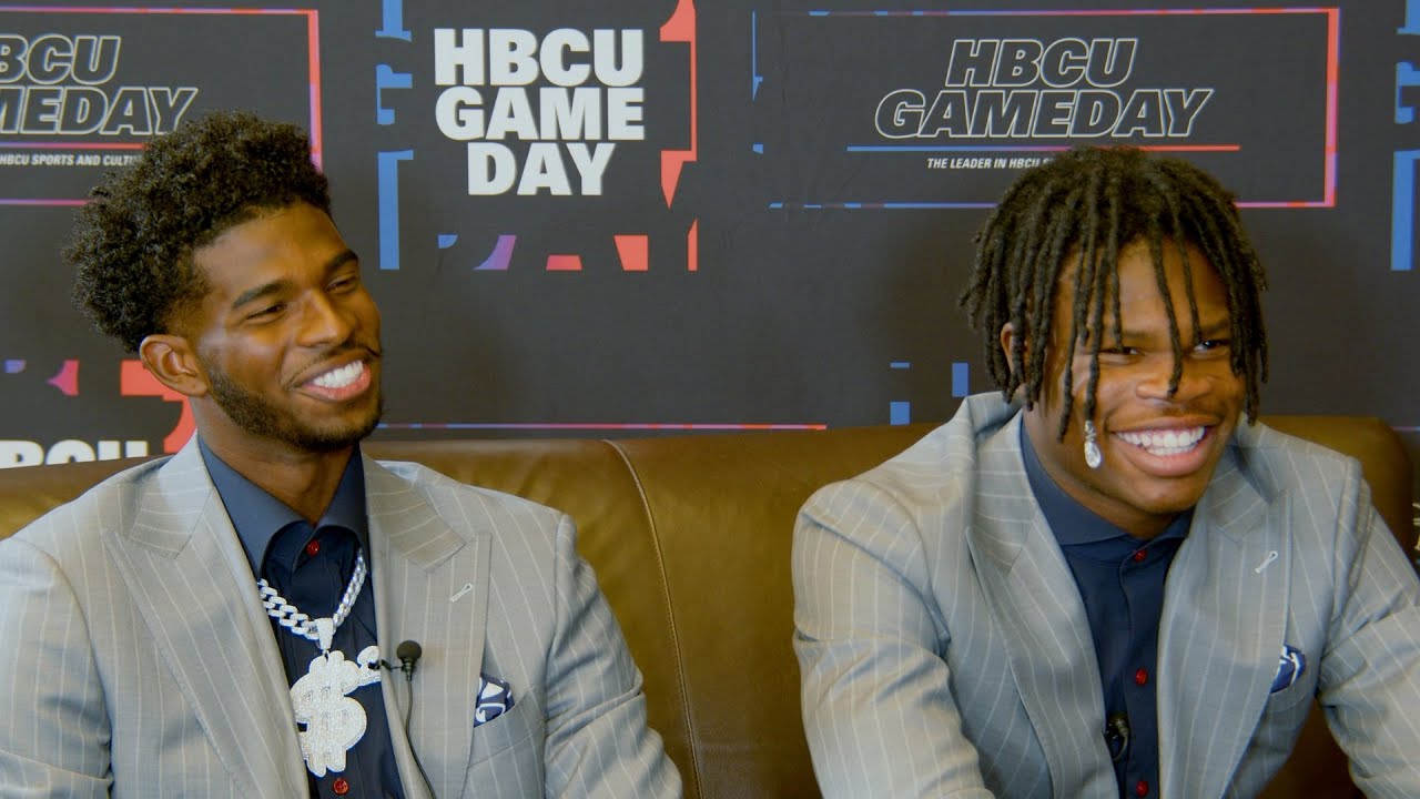 SWAC Media Day: Jackson State's Shedeur Sanders and Travis Hunter