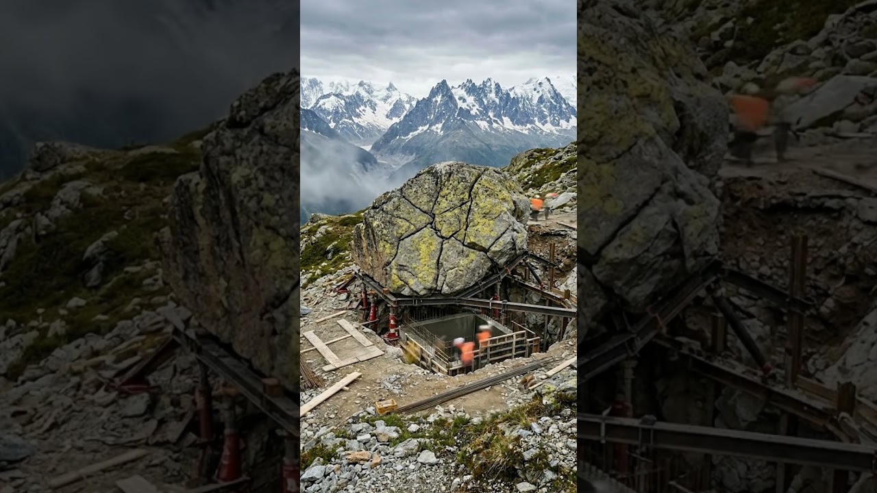 Hidden Mountain Bunker Under a Giant Rock 😳