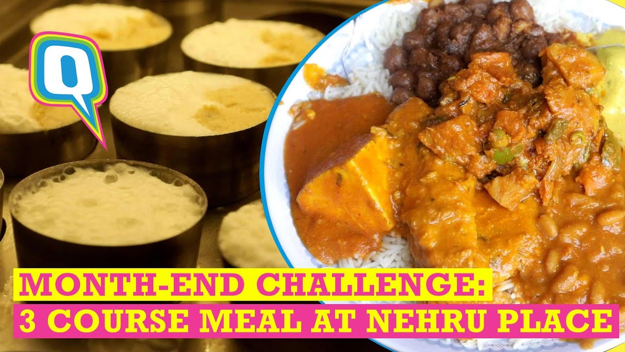 Street Food Challenge | 3 Course Meal at Nehru Place  | The Quint