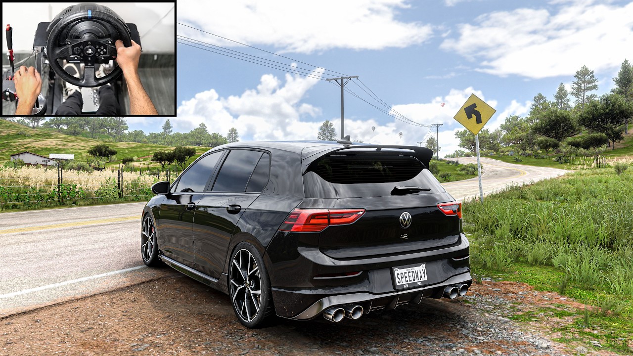 Volkswagen Golf 8 R - Forza Horizon 5 | Thrustmaster T300RS Gameplay
