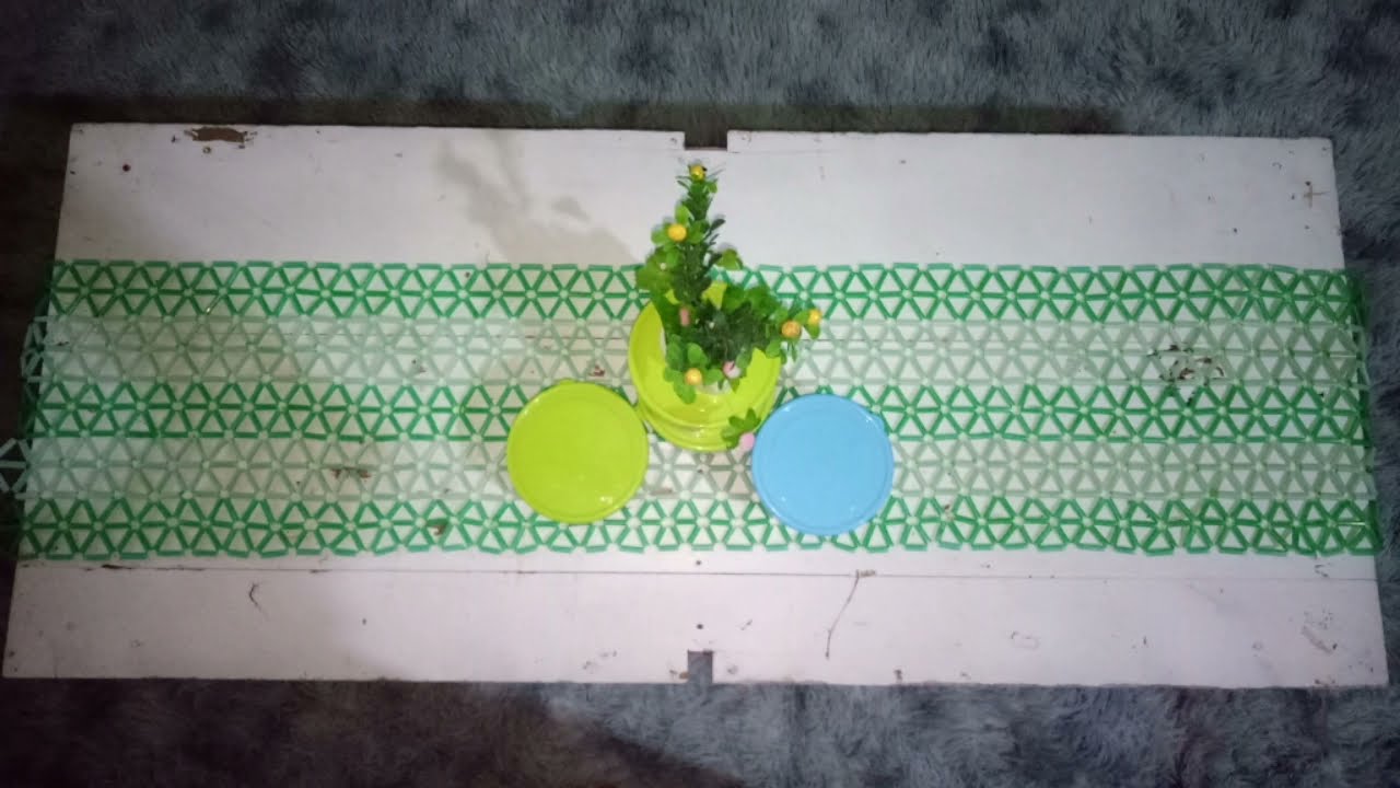 Prakarya | Pembuatan taplak meja dari sedotan plastik/pipet