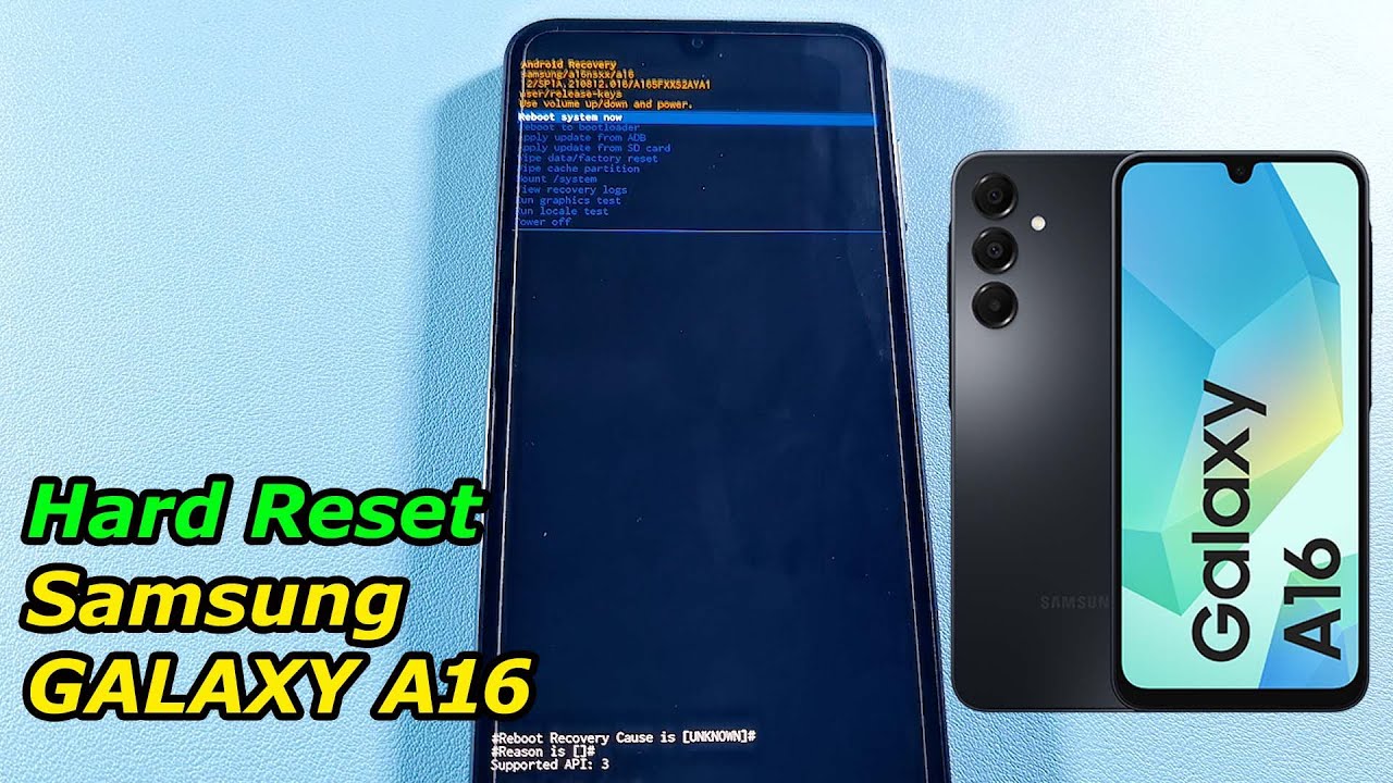 Hard reset SAMSUNG A16 | Lupa pola sandi atau Reset Data