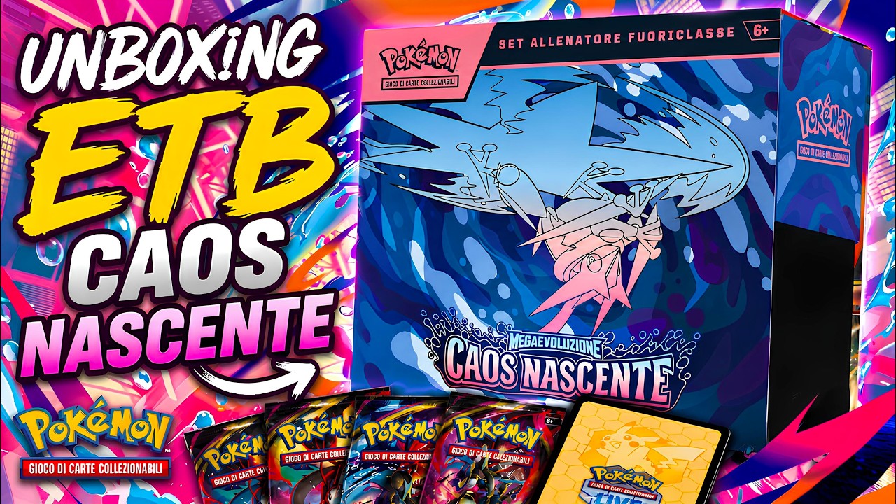 Pok&eacute;mon Caos Nascente ETB | Unboxing completo