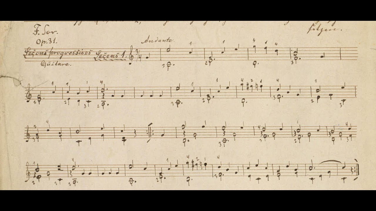 Fernando Sor - Op.31 No.1