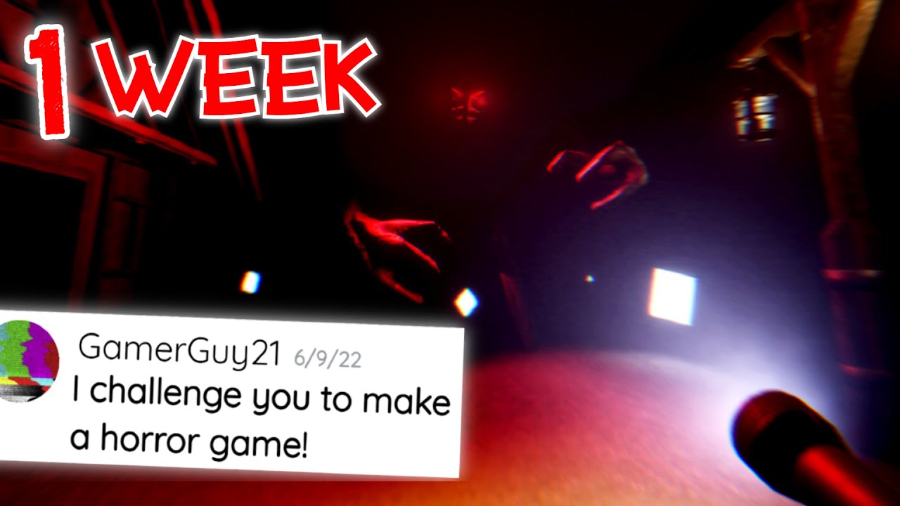 I Was Challenged to Make a HORROR GAME in 1 Week!