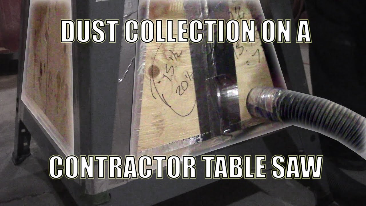 Installing Dust Collection on a Contractor Table Saw