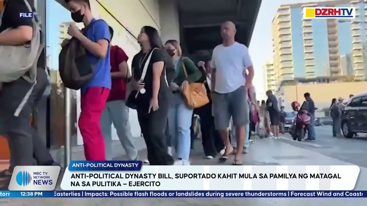 ANTI-POLITICAL DYNASTY BILL, SUPORTADO KAHIT MULA SA PAMILYA NG MATAGAL NA SA PULITIKA — EJERCITO