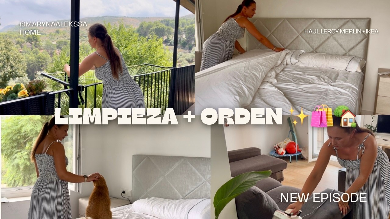 Limpieza real y trucos de orden 🧺 | Haul IKEA, Leroy Merlin y Aldi + vlog en casa #limpieza #hogar