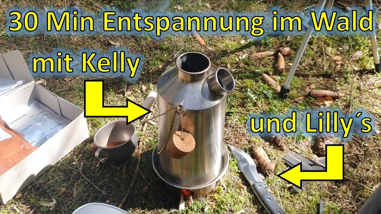 30 Minuten Entspannung - Allein im Wald mit Kelly Kettle und Survival Lilly (ihrem Messer)
