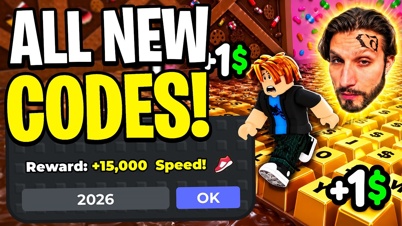 НОВЫЕ КОДЫ* ВСЕ РАБОЧИЕ КОДЫ ДЛЯ +1 SPEED KEYBOARD ESCAPE 2026! КОДЫ ROBLOX SPEED KEYBOARD ESCAPE