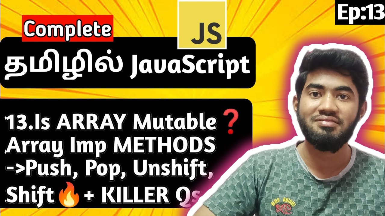 💥 EP13: Arrays MUTABLE? 😈 pop(), push(), unshift() & CODE NIGHTMARES! 🔥 (2025 FIX! 🚀)