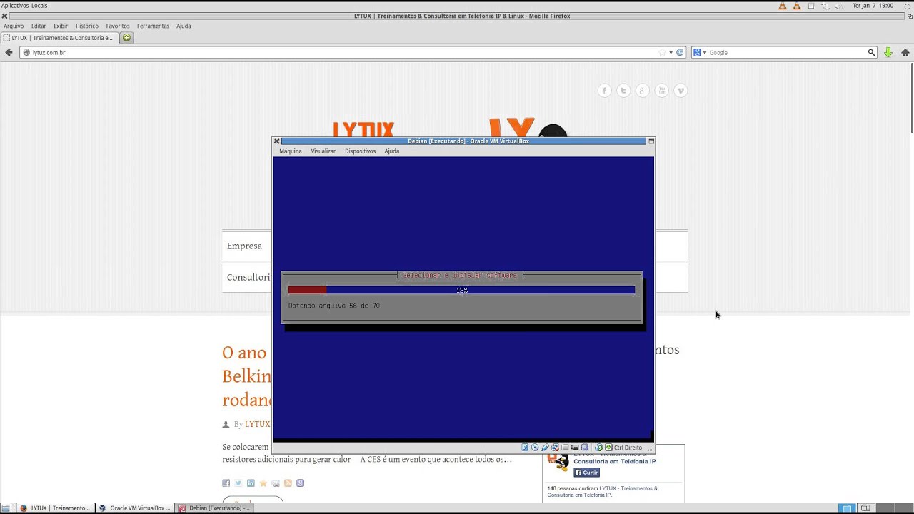 Curso de Asterisk/Linux - Instalando o Debian 7 Wheezy  - LYTUX