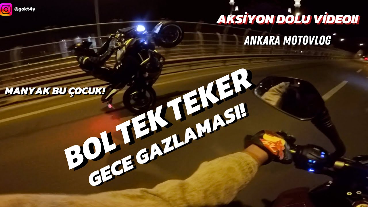 CADDENİN TOZUNU ALAN EKİP! / HARD NİGHT RİDE!/ ANKARA MOTOVLOG