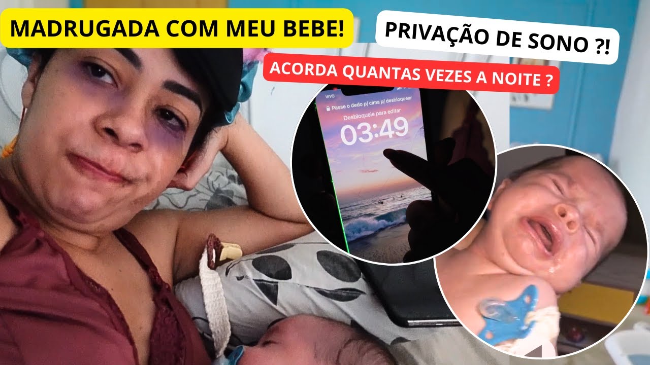 ROTINA NOTURNA COM MEU BEBE DE 1 MÊS ! ACORDANDO NA MADRUGADA !