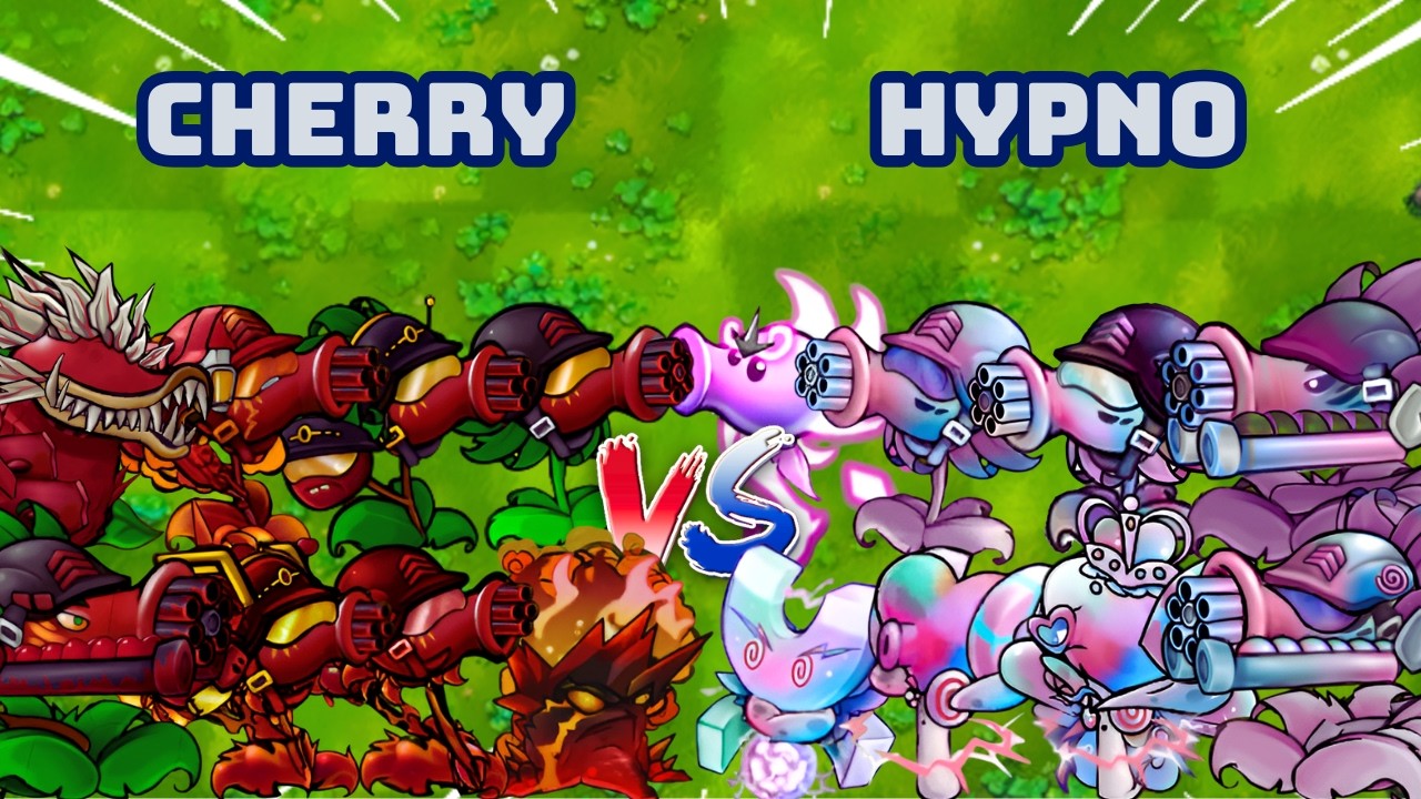 PvZ1 Fusion 3.4 Challenge!!!Team Cherry vs Team Hypno | Who Will Win???