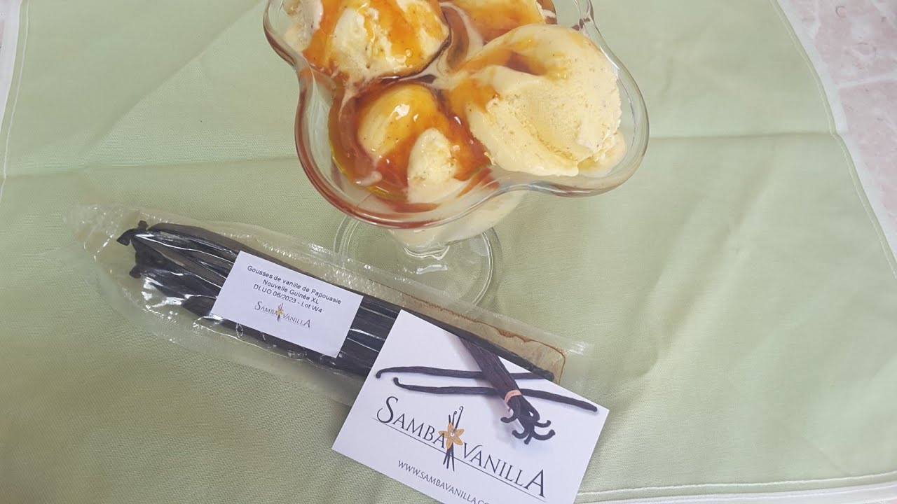 Glace à la vanille (sans sorbetière)