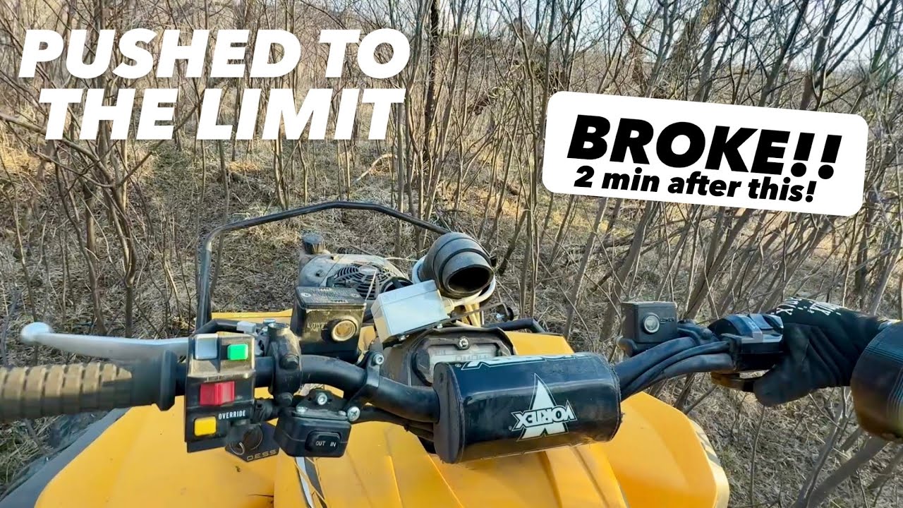 Brush hogging with Rammy ATV pro 120 | Canam Renegade overheating issue fixed!