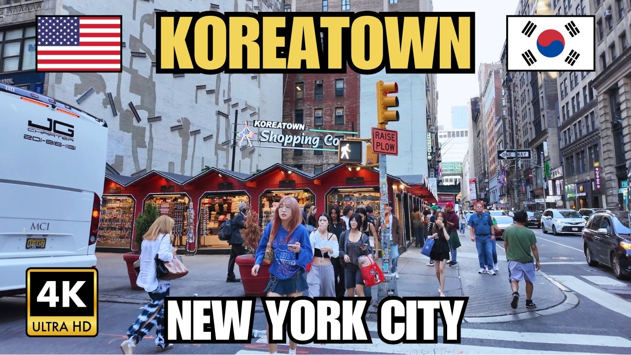 Koreatown of New York City | Korea Way - West 32nd Street | Manhattan Walking Tour 4K