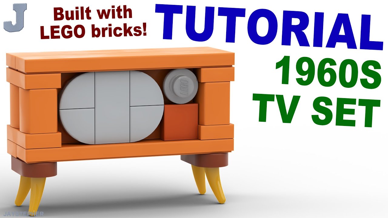 How To Build A LEGO 1960s Television Tutorial