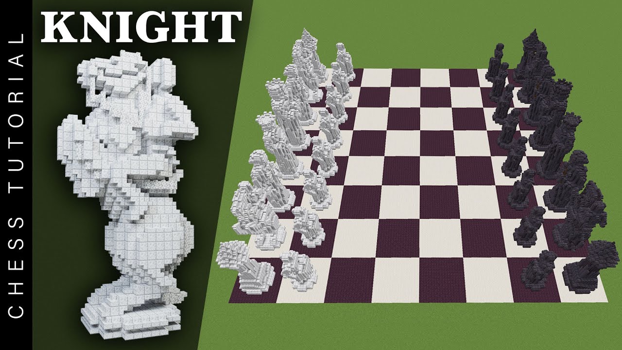 How to Build a Knight | Minecraft Chess Tutorial
