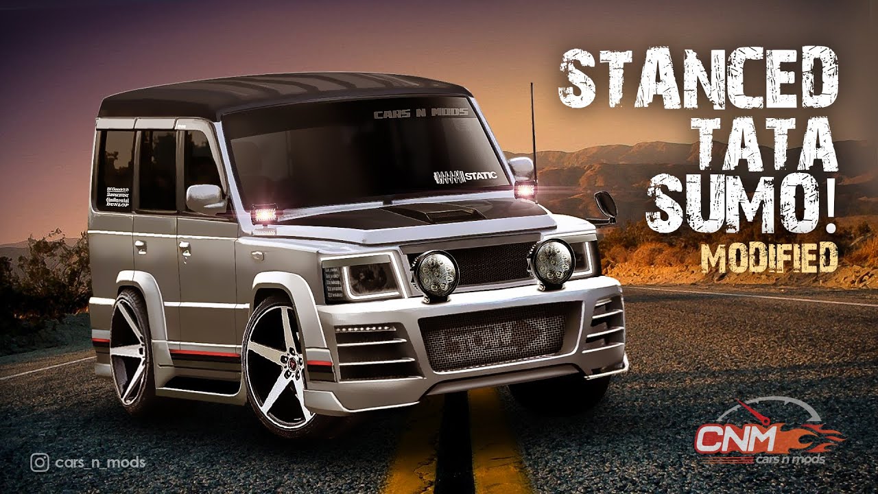 Epic🔥 TATA Sumo Gold Modified with Body Kit, Stance Alloy Wheels, Mesh Grill, Dual Color