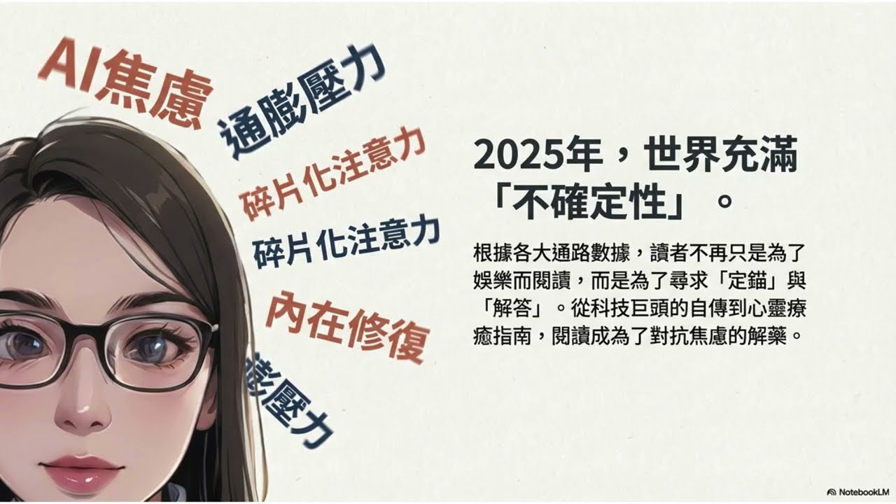 2025暢銷書單 │從暢銷書單 看見我們共同的「時代焦慮」！你中了哪一項#2025暢銷書單 #閱讀趨勢 #AI時代 #數位焦慮 #心理療癒  #失控的焦慮世代  #自我成長 #拒絕內耗 #內在秩序
