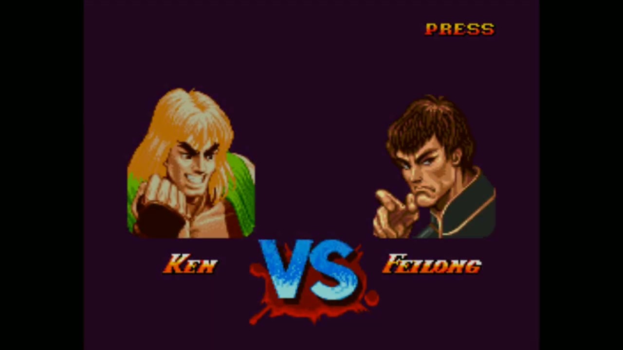 SUPER STREET FIGHTER II SEGA MEGA DRIVE LEVEL 8 SUPER MODE EXPERT KEN MASTERS