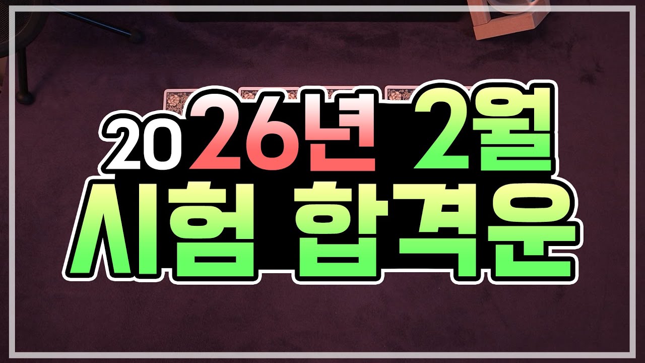 [타로카드] 2026년 2월 시험, 합격운🍀취업기원