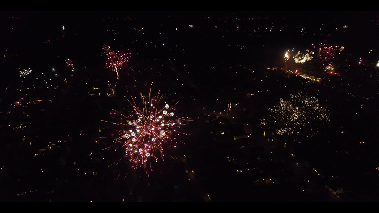 🎇 2026 New Year’s Eve Fireworks from Above | Slagharen, The Netherlands 🇳🇱 | Drone 4K