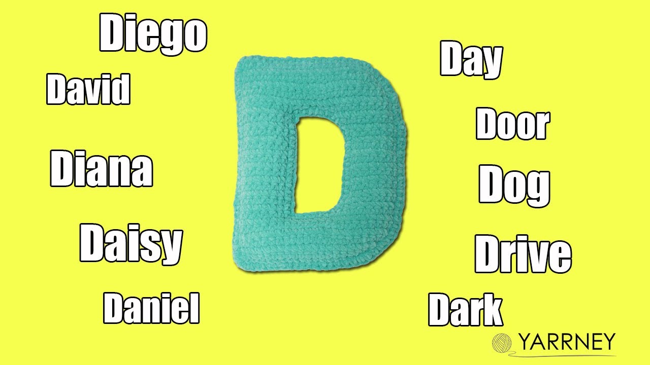 How to Crochet the Letter D (Crochet Letter Series)