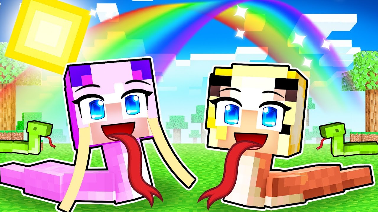 Wir VERSTECKEN uns als SCHLANGEN! 🌸 Minecraft