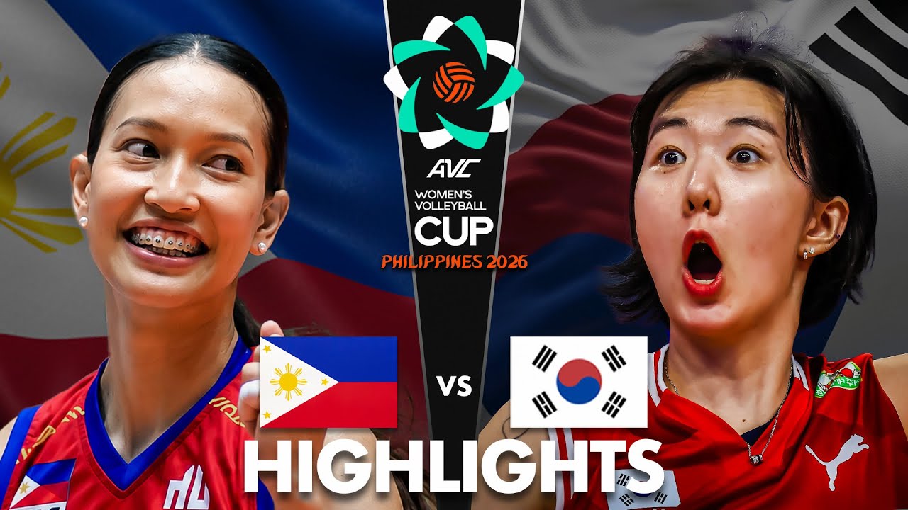 Philippines 🇵🇭 vs South Korea 🇰🇷 | Highlights | AVC Women's Cup 2026