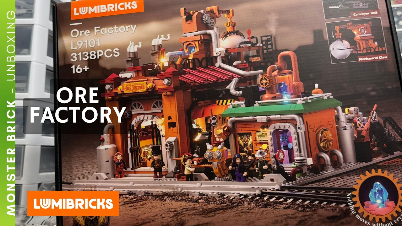 Unbox: Lumibricks ORE FACTORY (3138 pieces) Steampunk World w/ light kit L9101